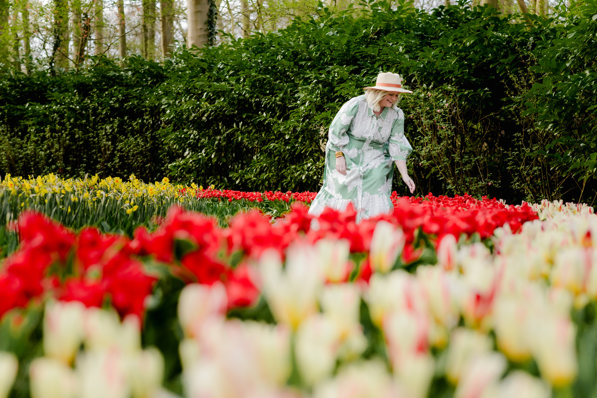 Early tulips blooming at Keukenhof March 26