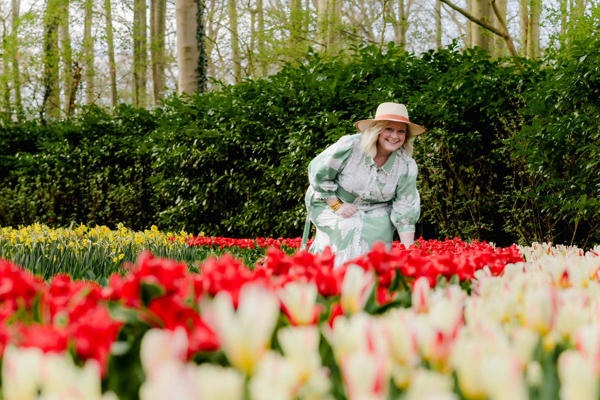 Early tulips blooming at Keukenhof March 26