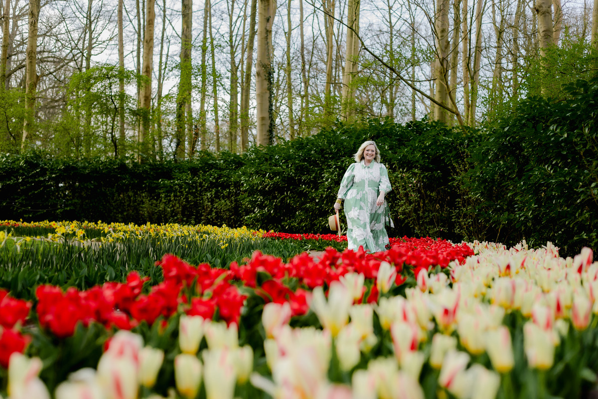 Early tulips blooming at Keukenhof March 26