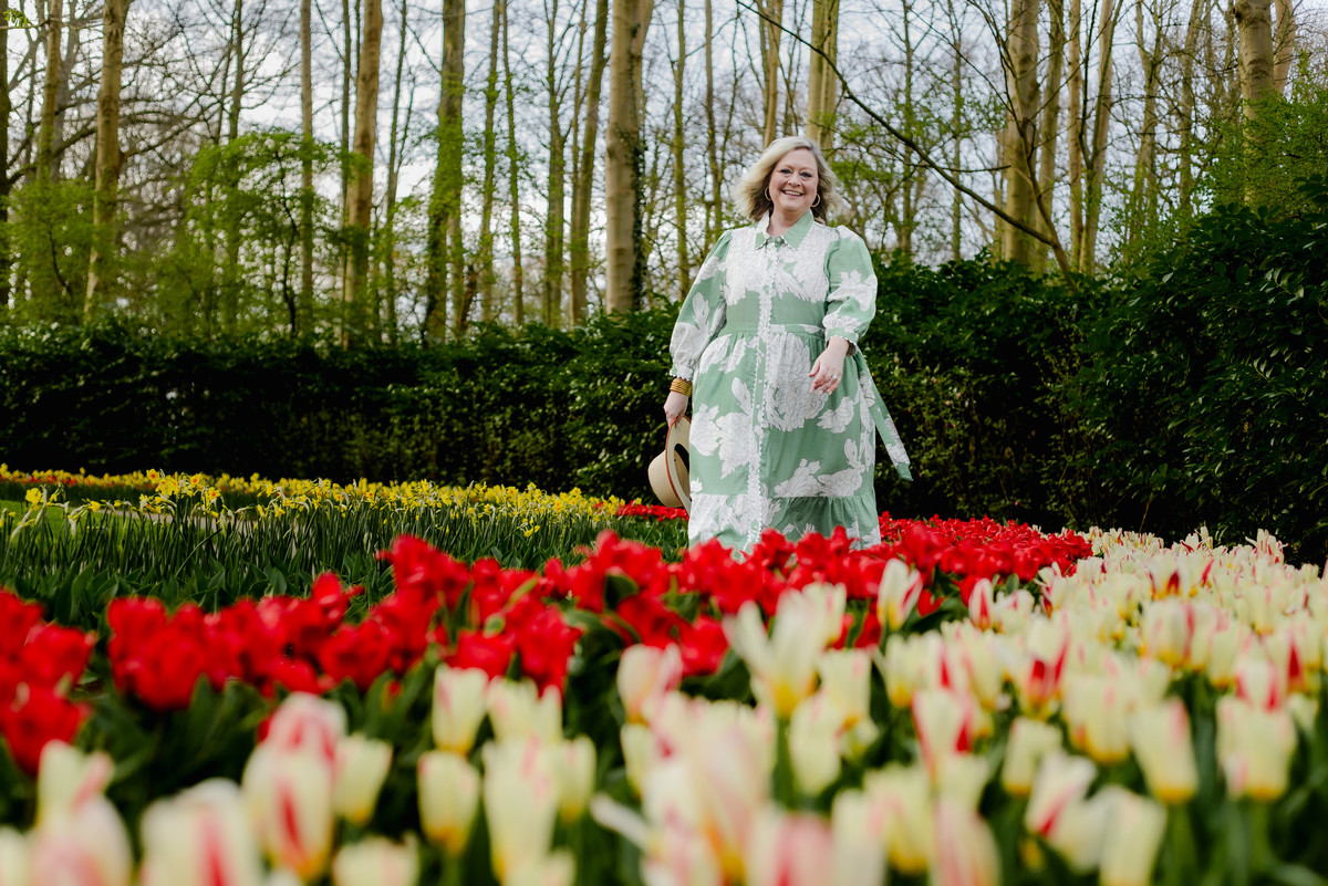 Early tulips blooming at Keukenhof March 26