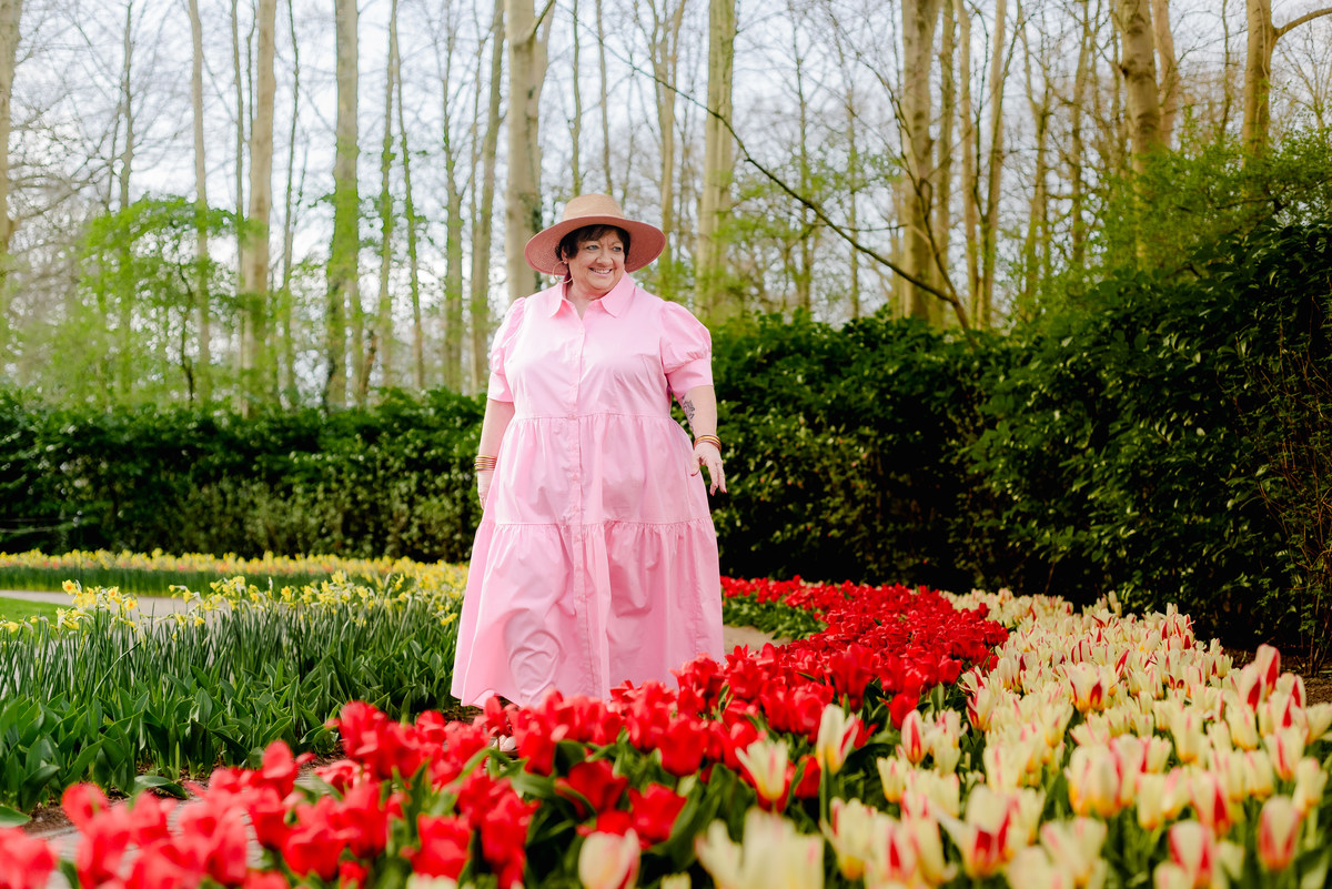 Early tulips blooming at Keukenhof March 26