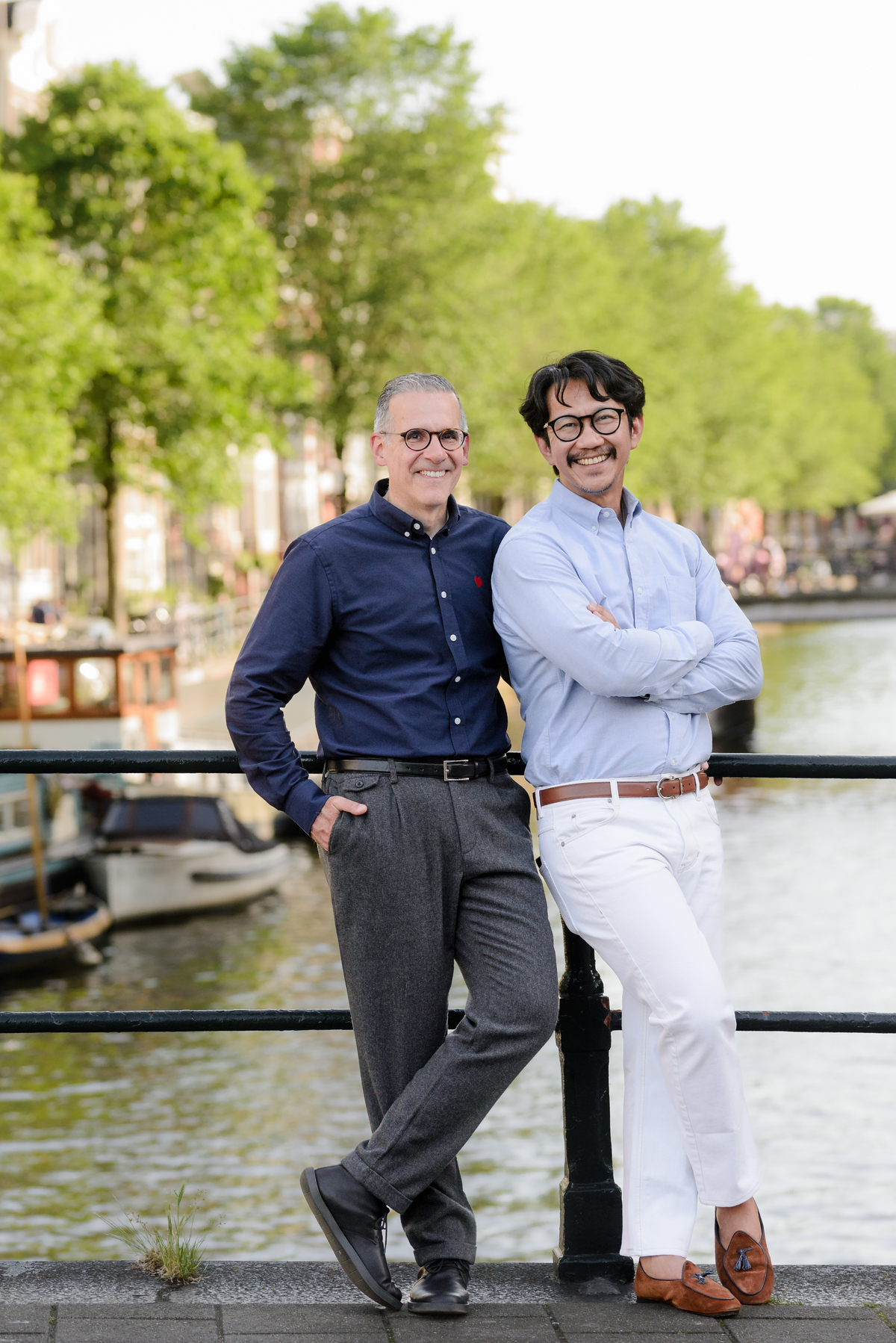 Candid moment during a vacation photography session in Amsterdam.