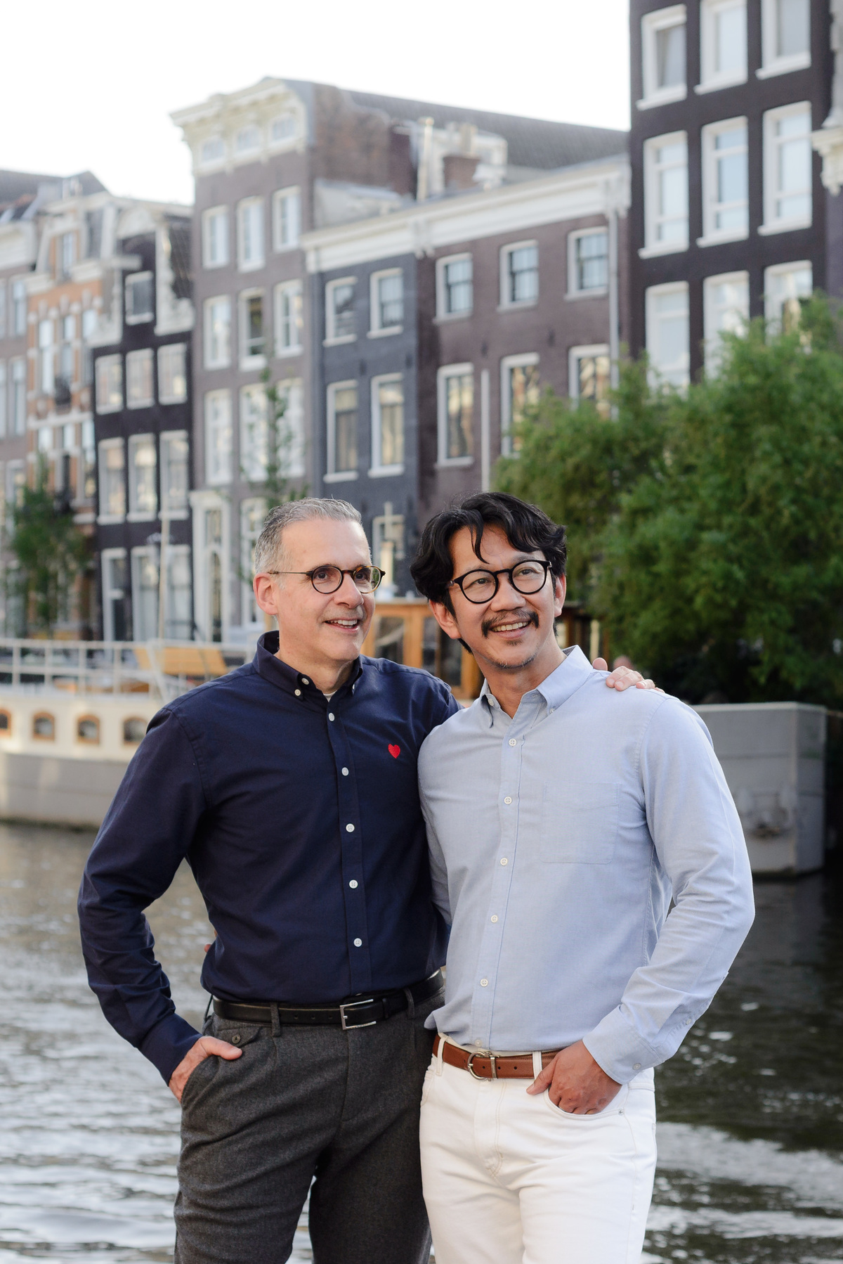 Authentic vacation memories captured during an Amsterdam couple photo session.