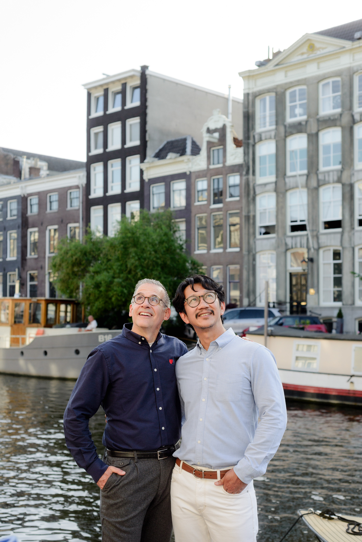 Authentic vacation memories captured during an Amsterdam couple photo session.
