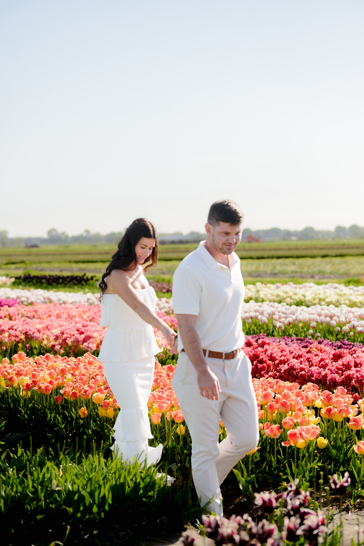 Emotional engagement captured during tulip season in the Netherlands.