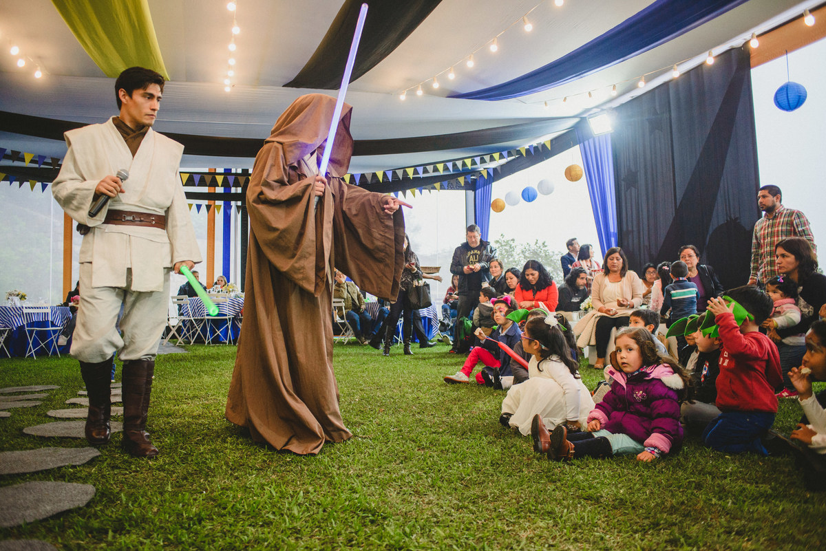 fiesta de cumpleaños de Lucas con el tema Star Wars fotografiado por Joanna Pantigoso en Lima Perú