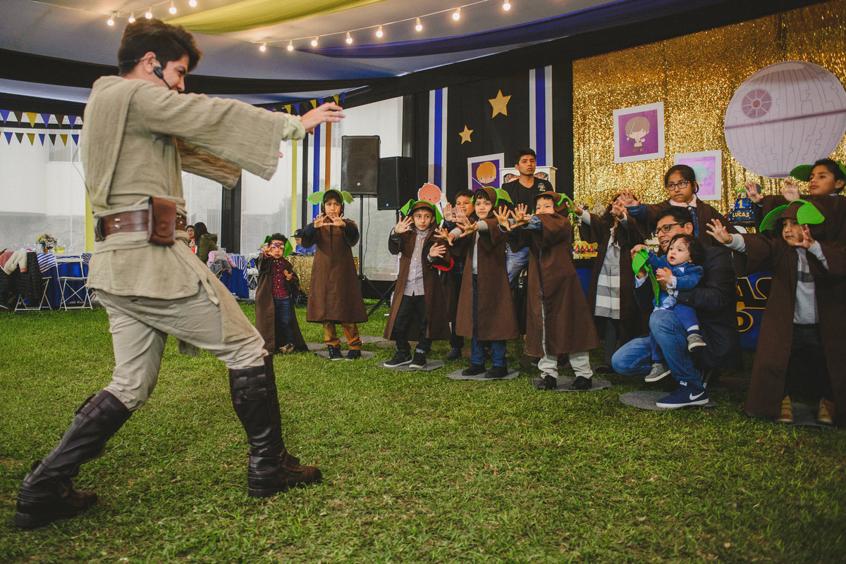 fiesta de cumpleaños de Lucas con el tema Star Wars fotografiado por Joanna Pantigoso en Lima Perú