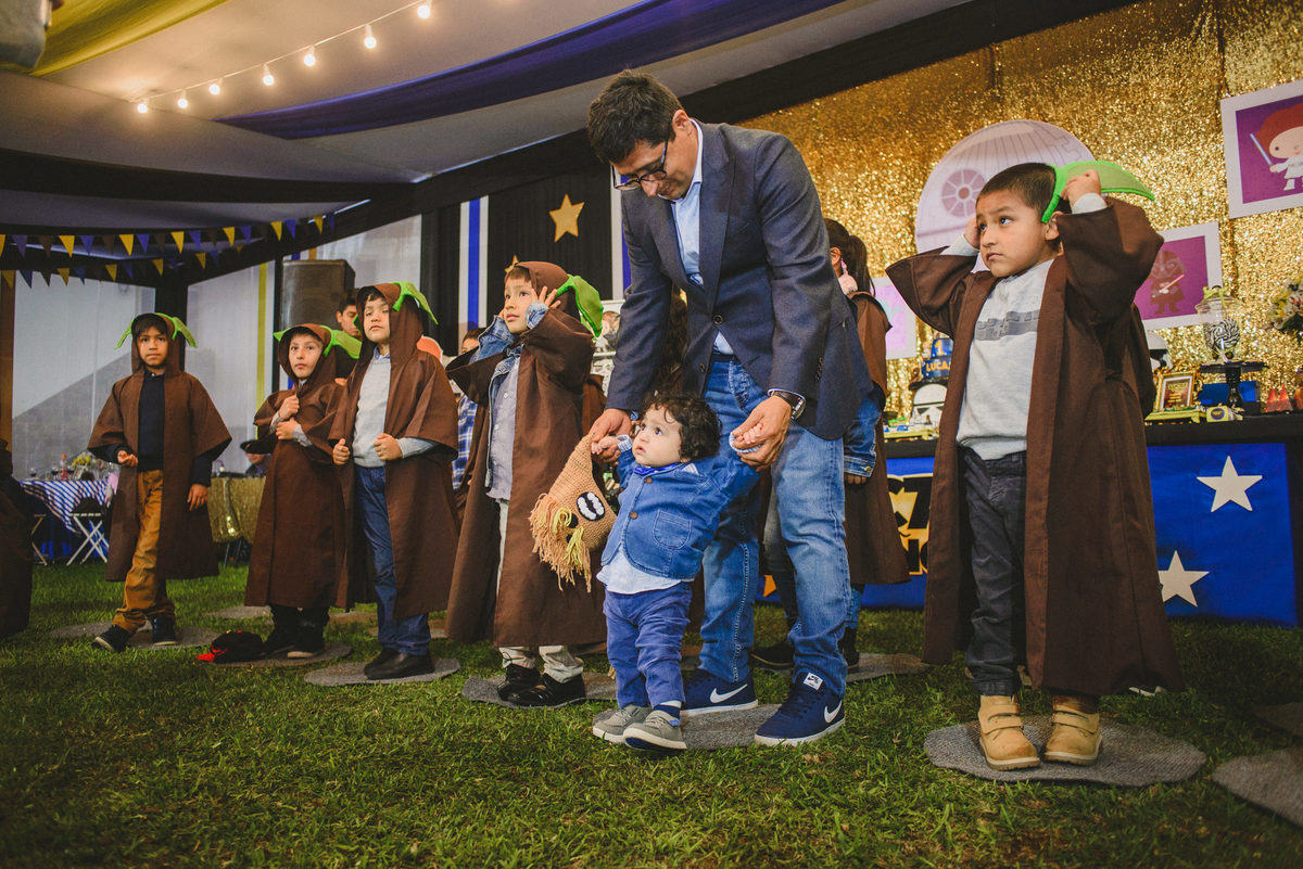 fiesta de cumpleaños de Lucas con el tema Star Wars fotografiado por Joanna Pantigoso en Lima Perú