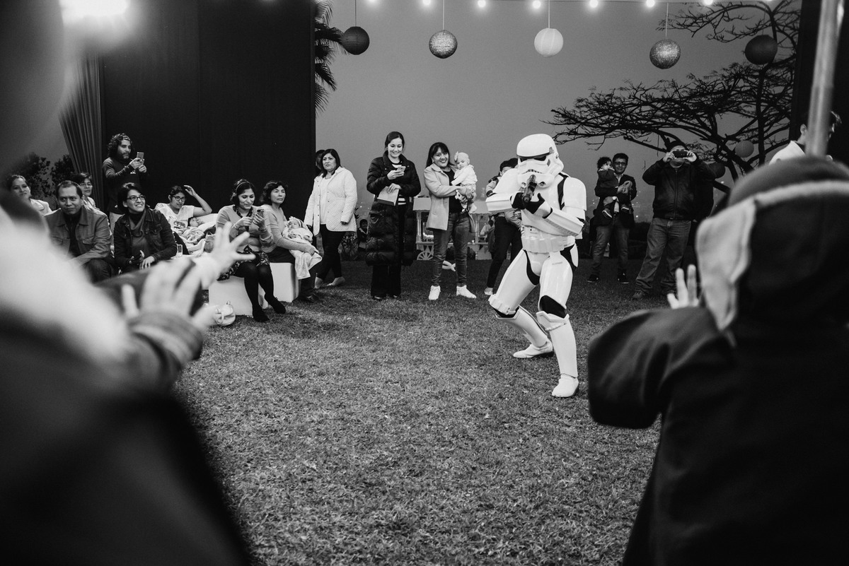 fiesta de cumpleaños de Lucas con el tema Star Wars fotografiado por Joanna Pantigoso en Lima Perú