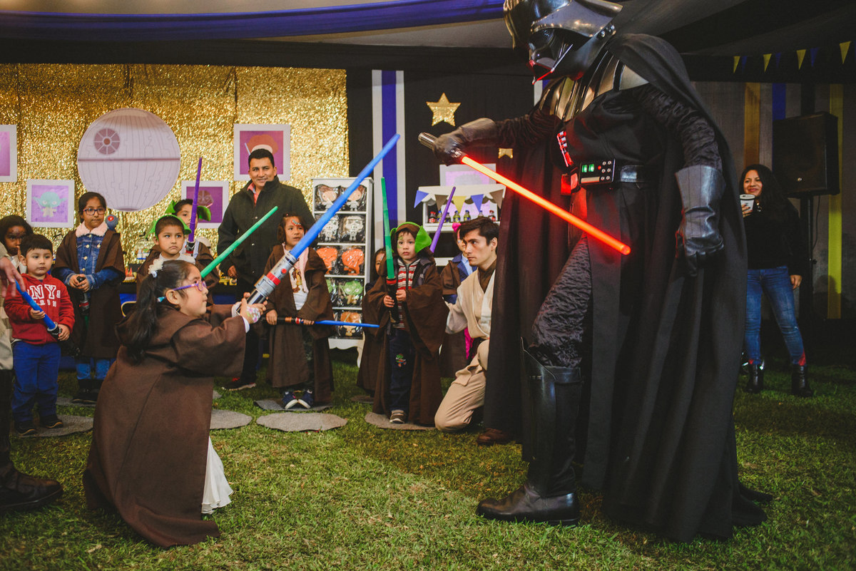 fiesta de cumpleaños de Lucas con el tema Star Wars fotografiado por Joanna Pantigoso en Lima Perú