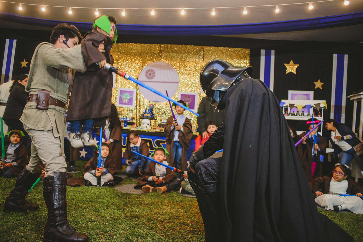 fiesta de cumpleaños de Lucas con el tema Star Wars fotografiado por Joanna Pantigoso en Lima Perú