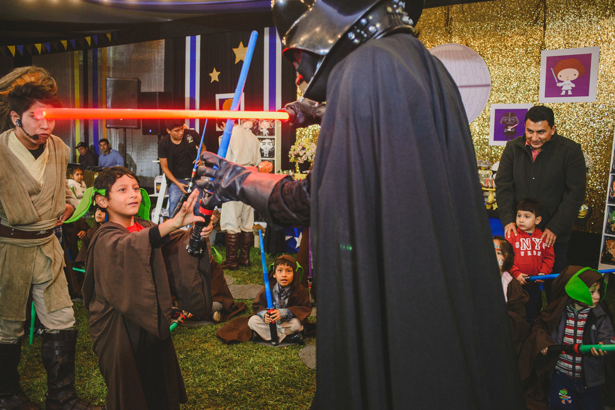 fiesta de cumpleaños de Lucas con el tema Star Wars fotografiado por Joanna Pantigoso en Lima Perú