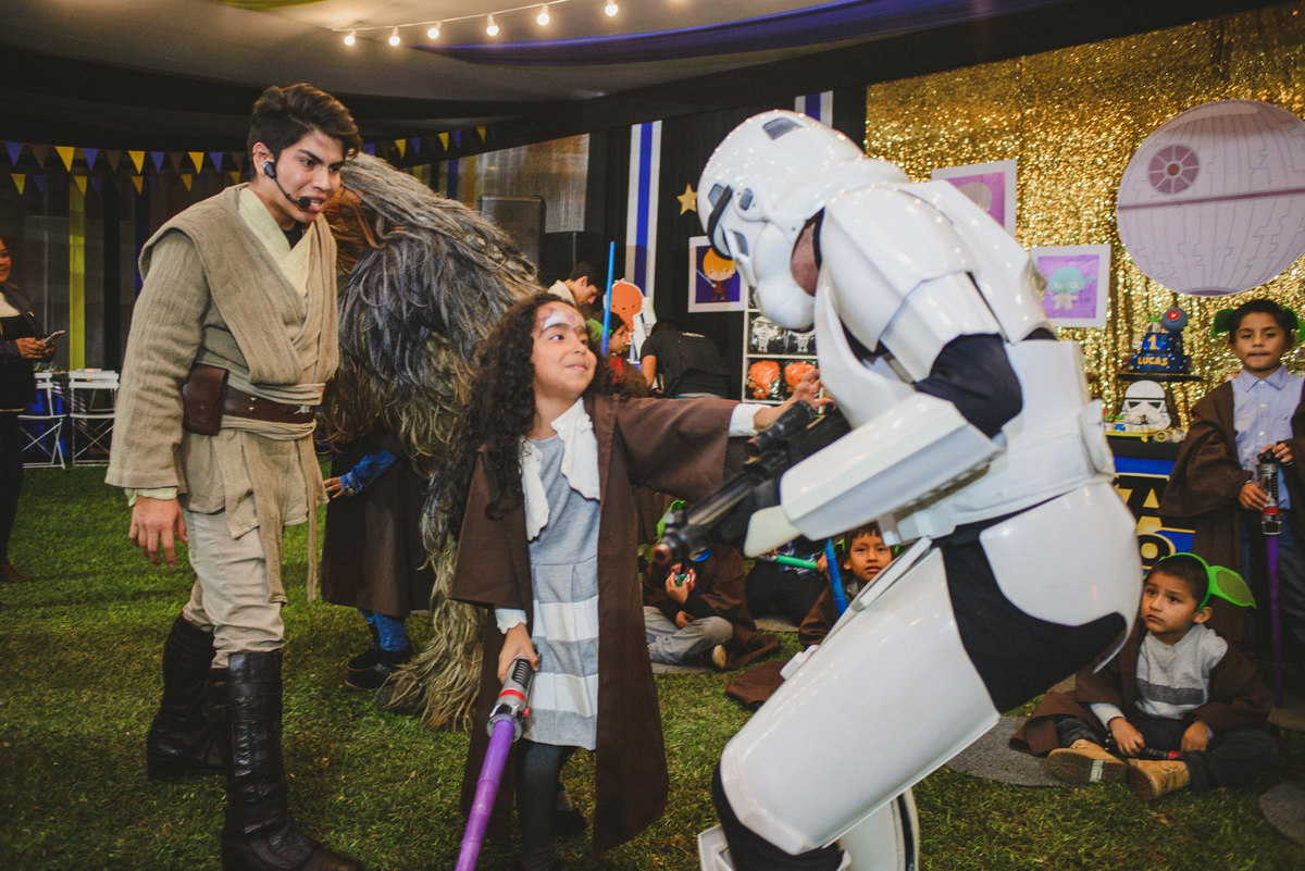 fiesta de cumpleaños de Lucas con el tema Star Wars fotografiado por Joanna Pantigoso en Lima Perú
