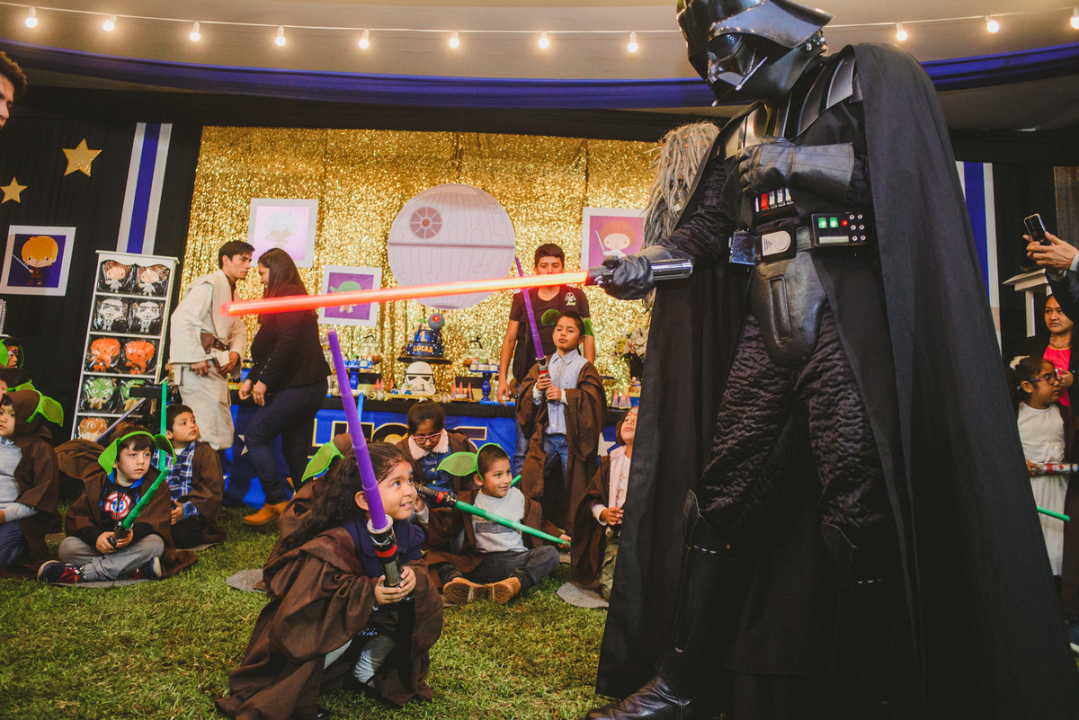 fiesta de cumpleaños de Lucas con el tema Star Wars fotografiado por Joanna Pantigoso en Lima Perú