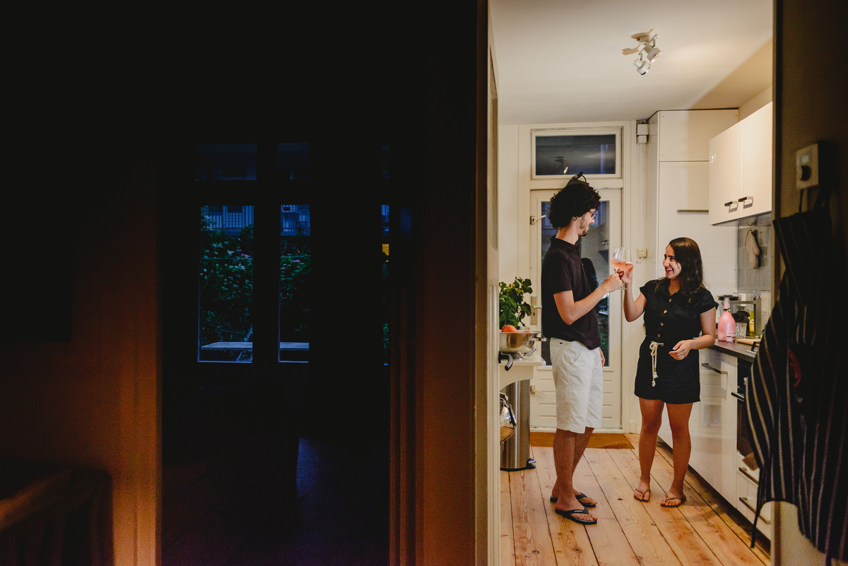 couple, couples goals, engagement session, documentary, day in a life, joanna pantigoso, wedding photographer, amsterdam, the netherlands