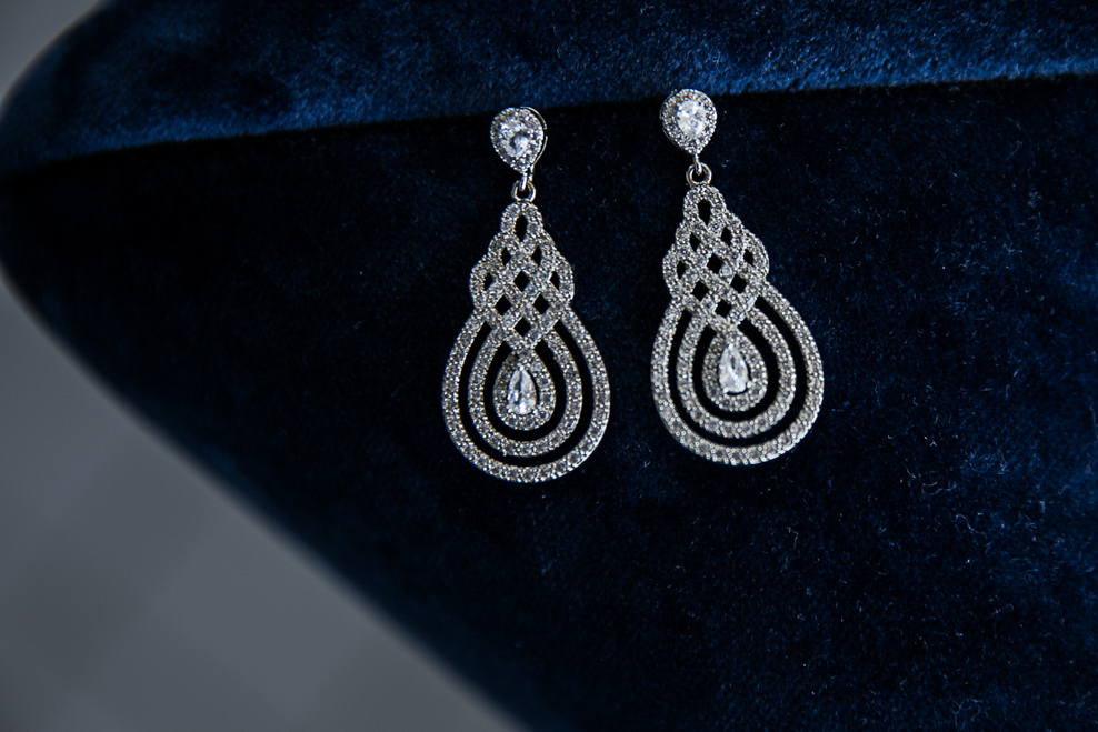 brincos que a noiva usou no dia do casamento