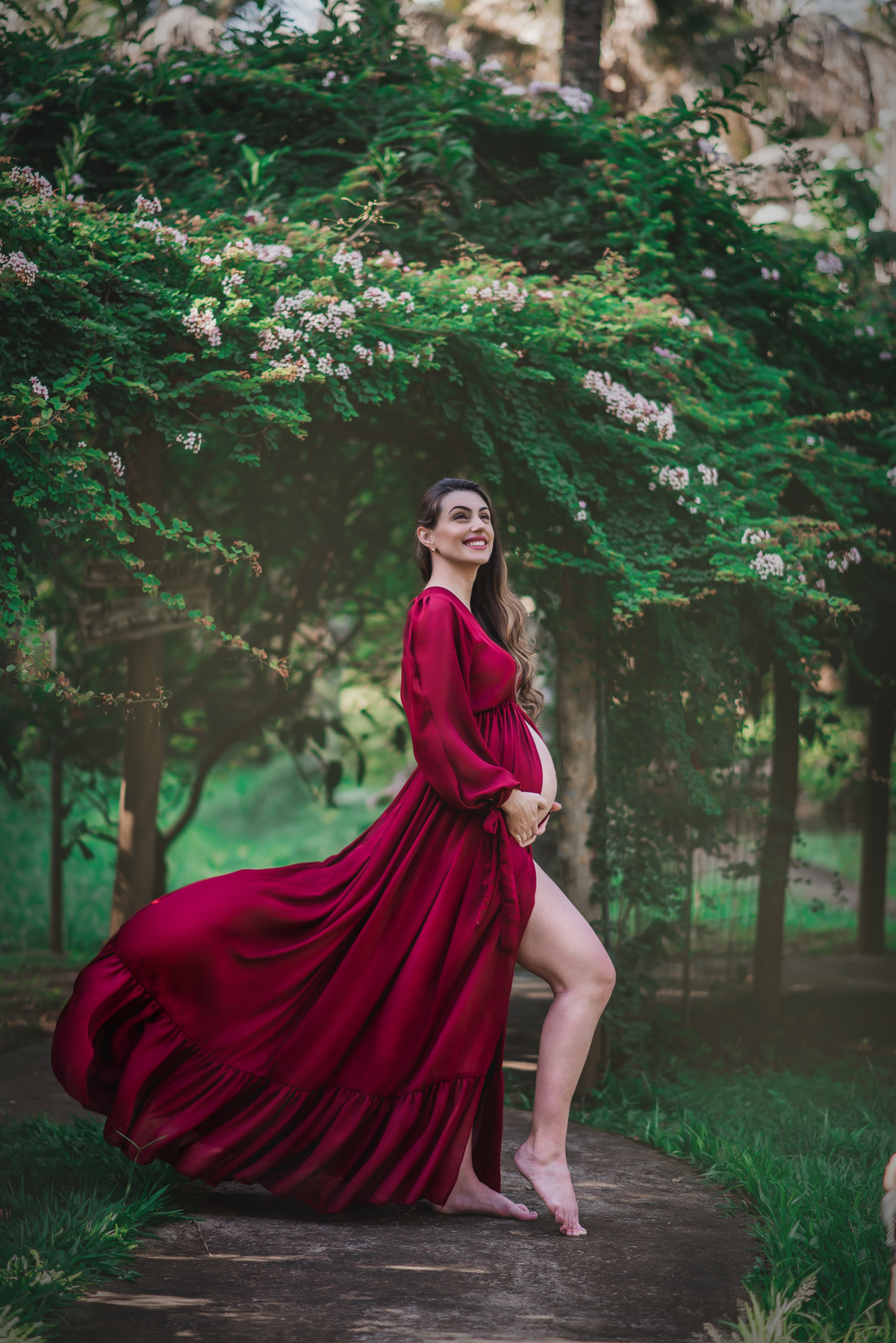 Ensaio Gestante - Bebebdouro Sp - realizado no nosso espaço na Aldeiah.