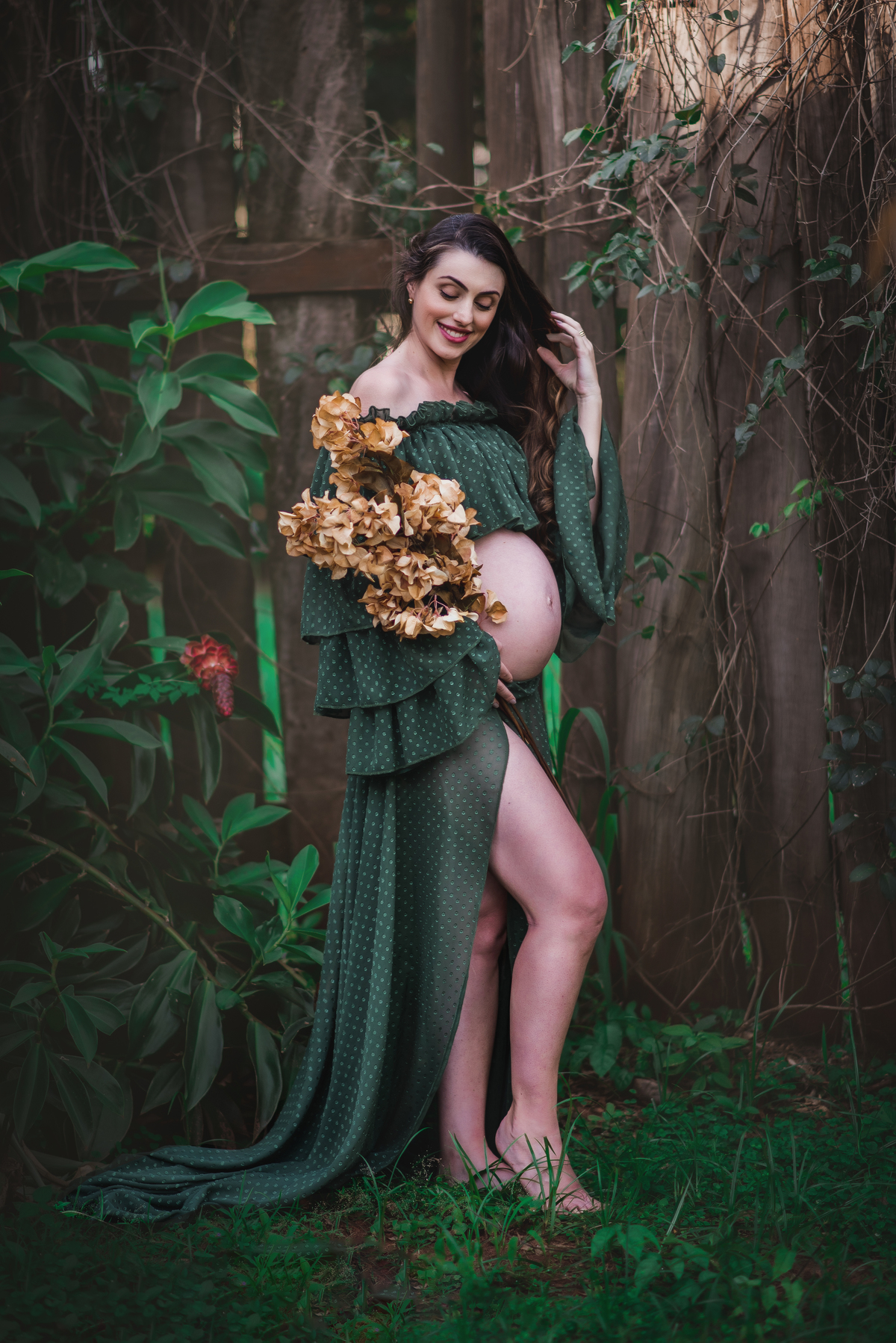 Ensaio Gestante - Bebebdouro Sp - realizado no nosso espaço na Aldeiah.