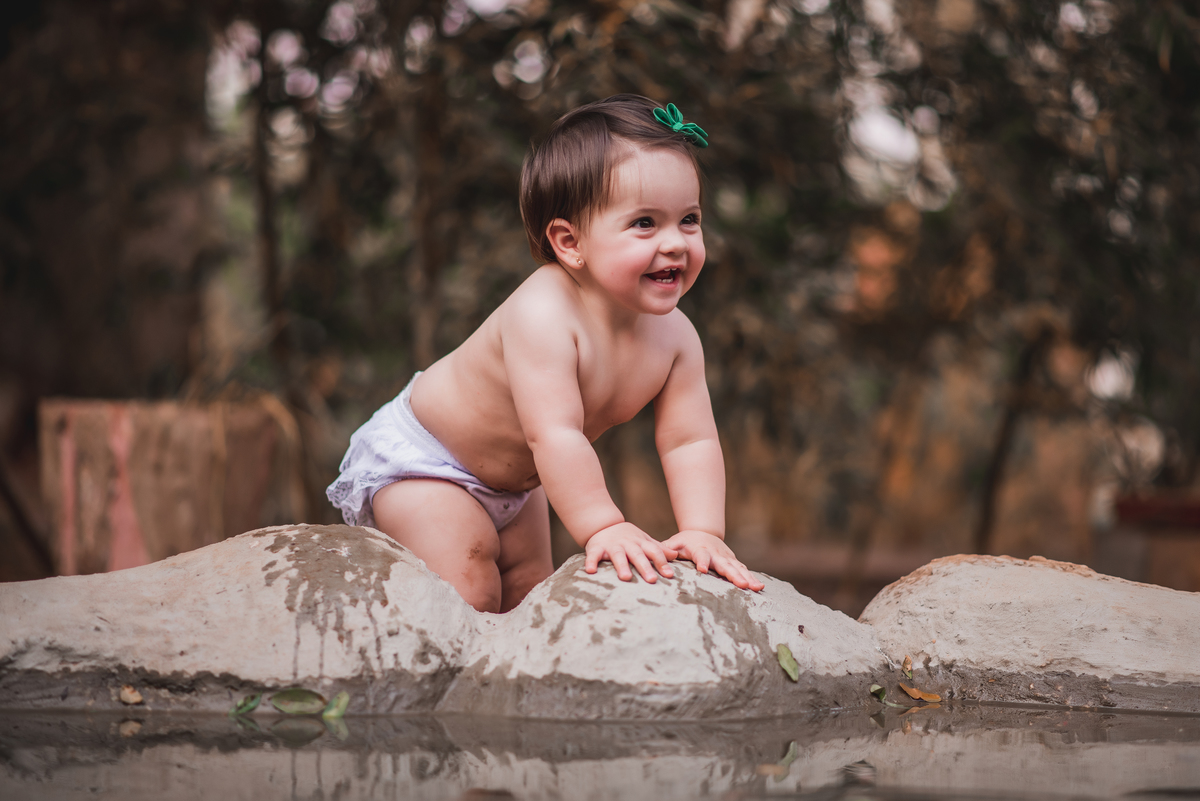 A Ana luiza se divertiu muito no seu ensaio Smash the Cake que fizemos no nosso estúdio em Bebedouro - Sp