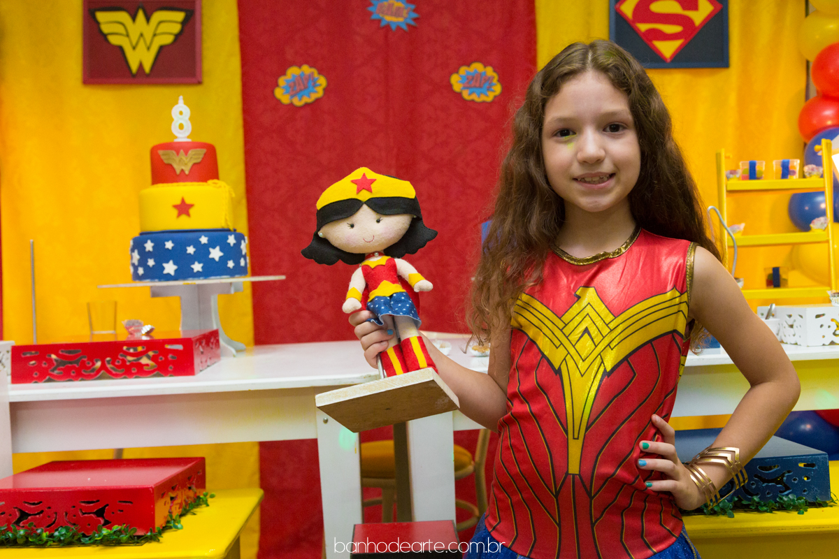 Aniversário Infantil | Tema Super Homem e Mulher Maravilha  | Stephanie e Felipe