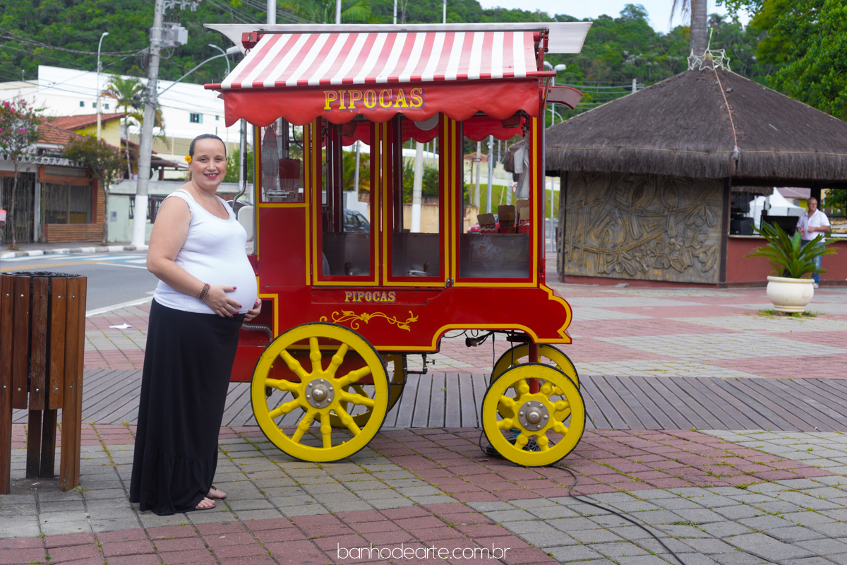 Gestante Natália | Guararema | SP |  Carrinho de Pipocas