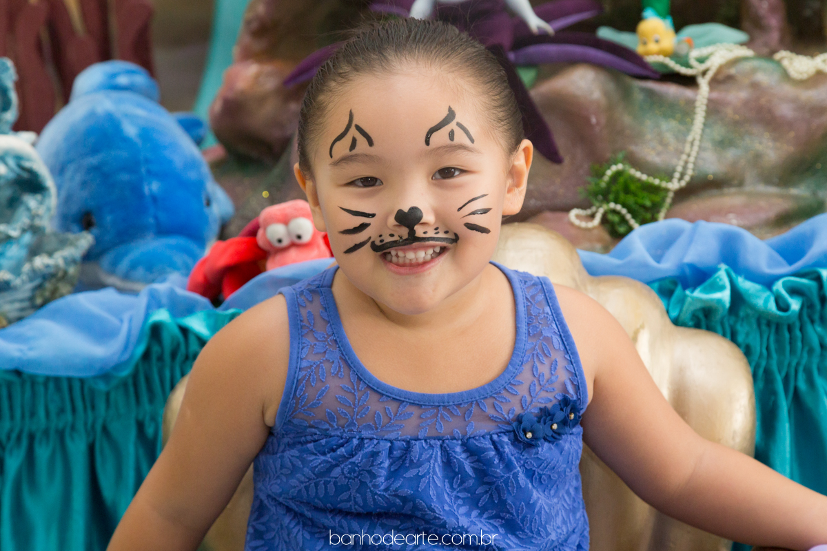 Aniversário Infantil | Tema Sereia Ariel  | Laura 4 anos