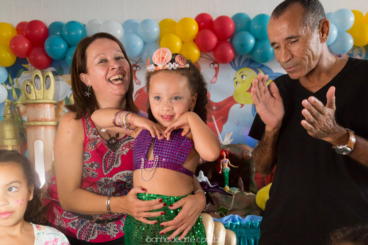 Aniversário Infantil | Tema Sereia Ariel  | Laura 4 anos