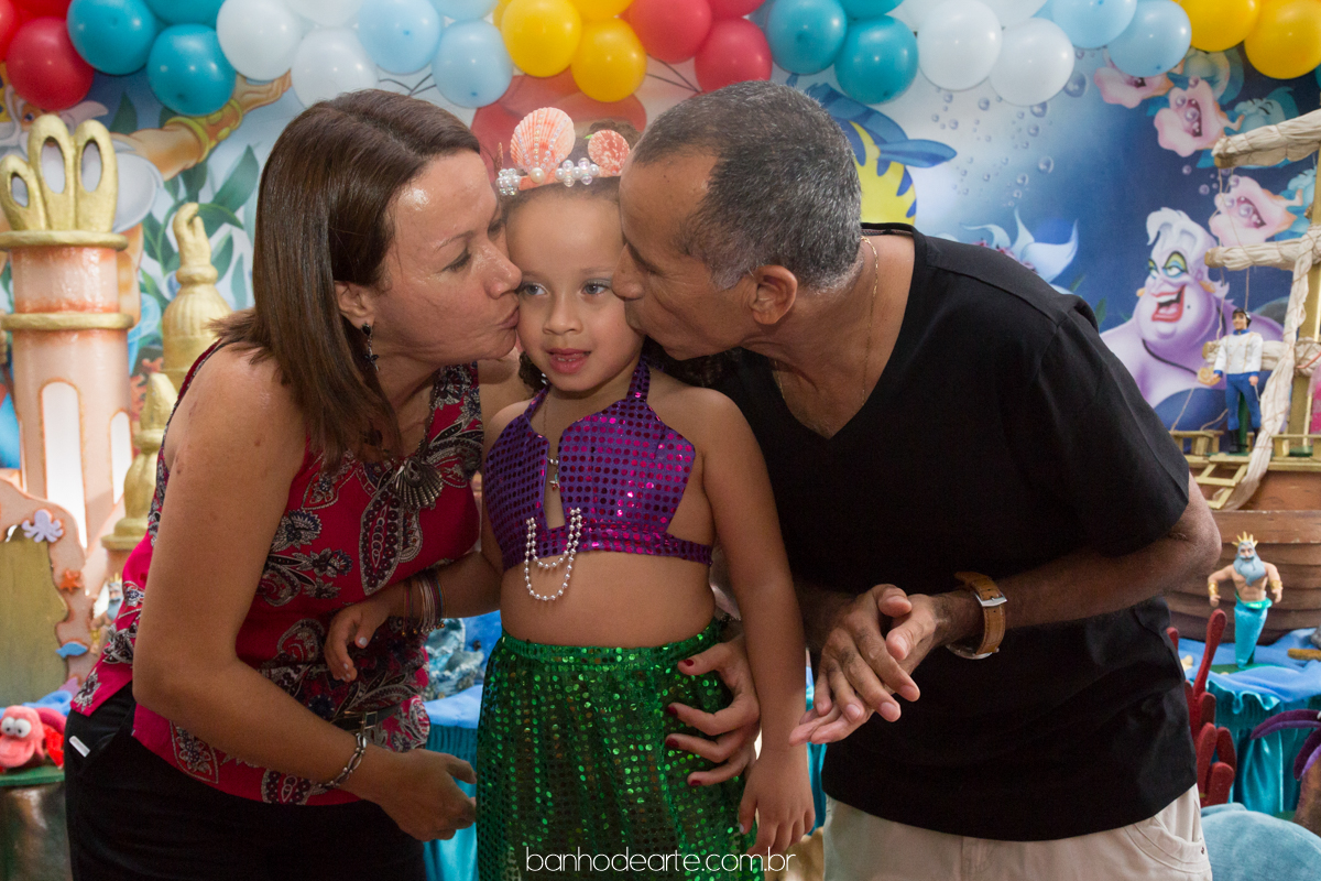 Aniversário Infantil | Tema Sereia Ariel  | Laura 4 anos