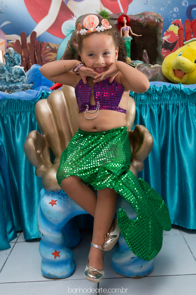 Aniversário Infantil | Tema Sereia Ariel  | Laura 4 anos
