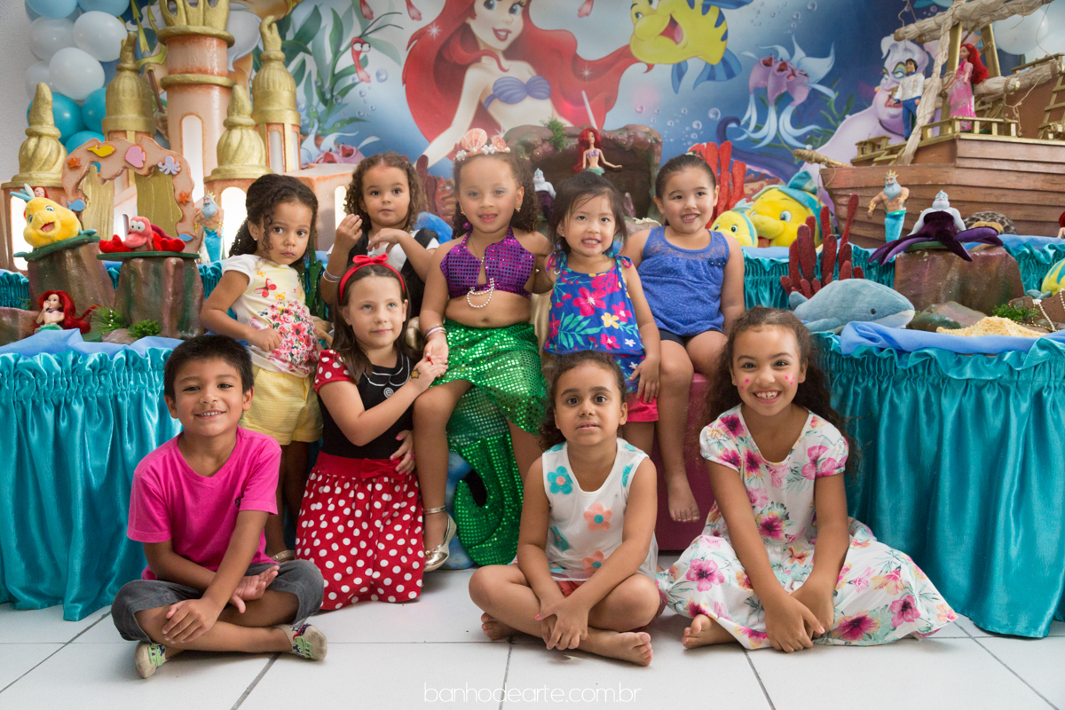 Aniversário Infantil | Tema Sereia Ariel  | Laura 4 anos