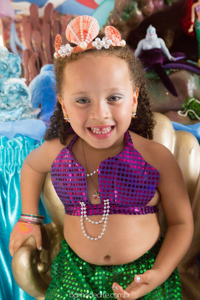 Aniversário Infantil | Tema Sereia Ariel  | Laura 4 anos