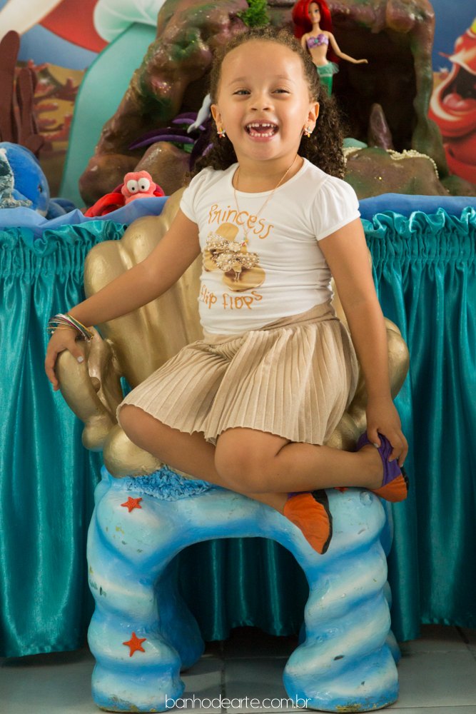 Aniversário Infantil | Tema Sereia Ariel  | Laura 4 anos