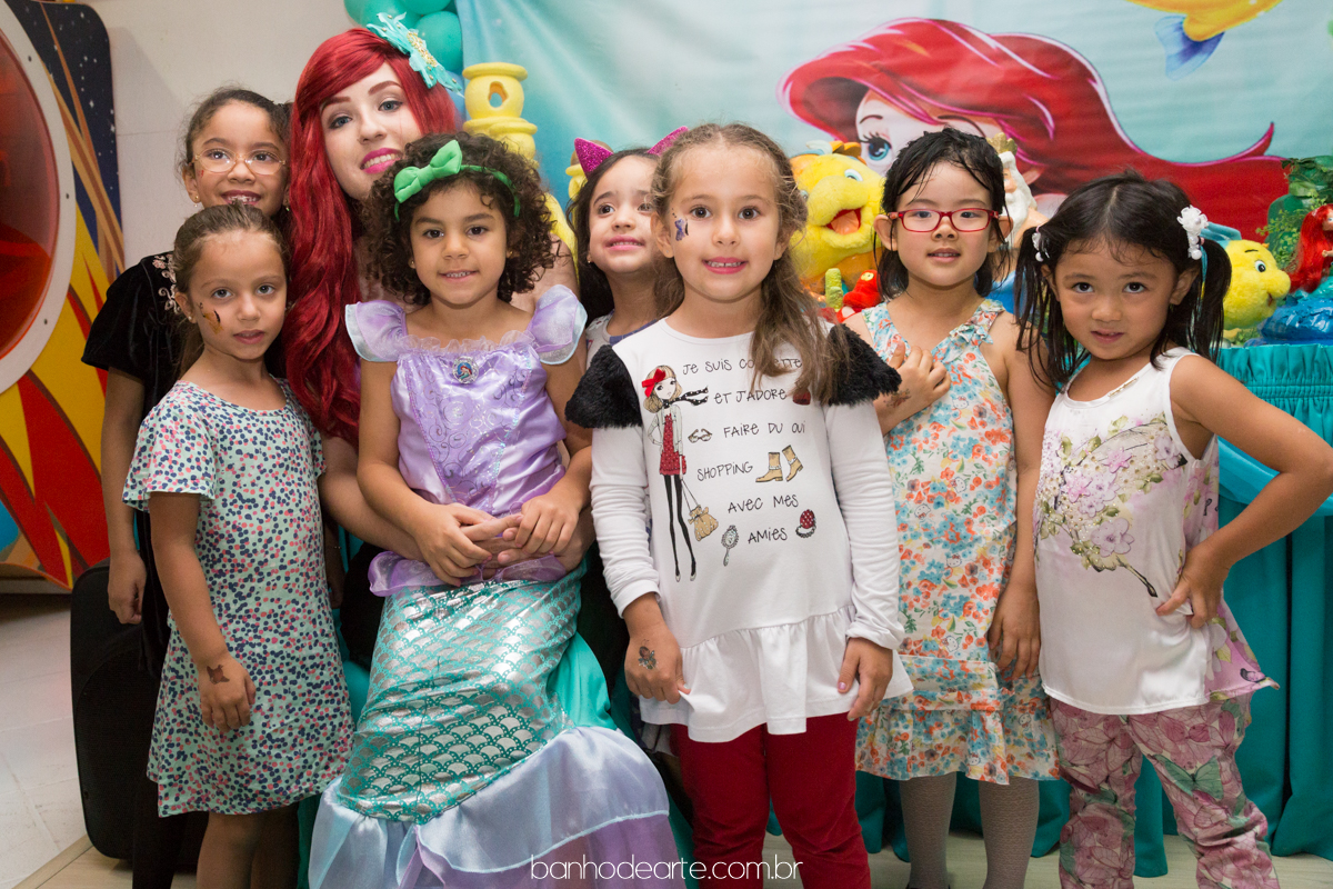 Aniversário Tema Pequena Sereia Ariel | Luiza 5 anos
