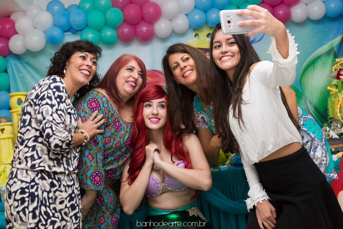 Aniversário Tema Pequena Sereia Ariel | Luiza 5 anos
