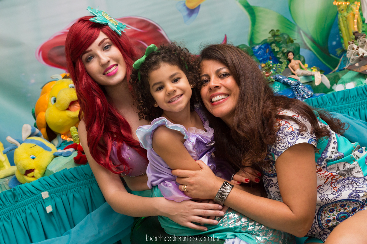Aniversário Tema Pequena Sereia Ariel | Luiza 5 anos