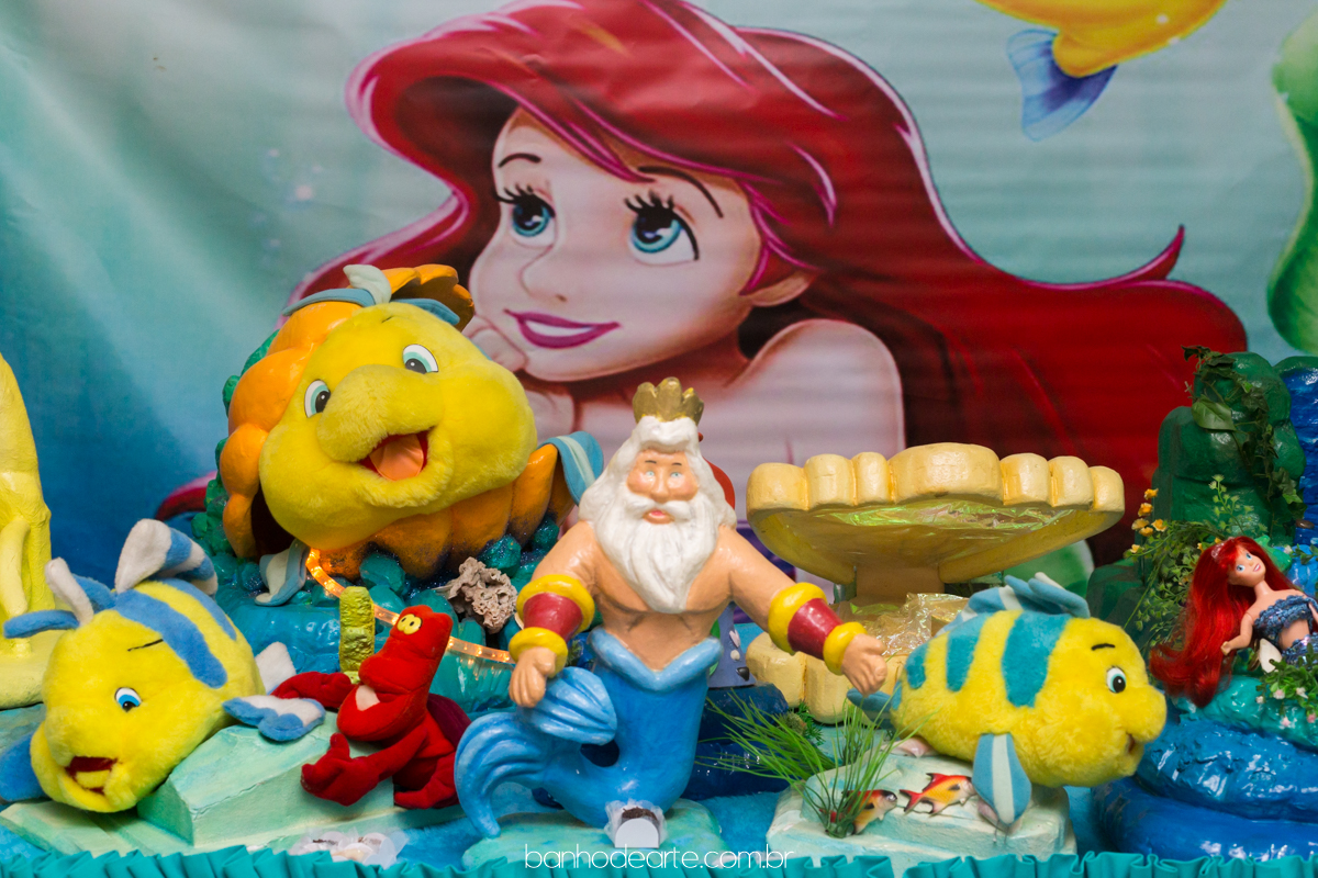 Aniversário Tema Pequena Sereia Ariel | Luiza 5 anos