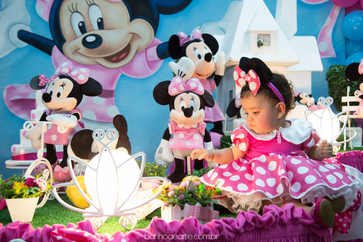 Aniversário Infantil Tema Minnie | Laura 1 ano