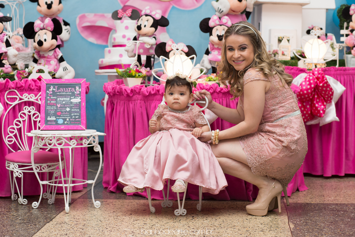 Aniversário Infantil Tema Minnie | Laura 1 ano