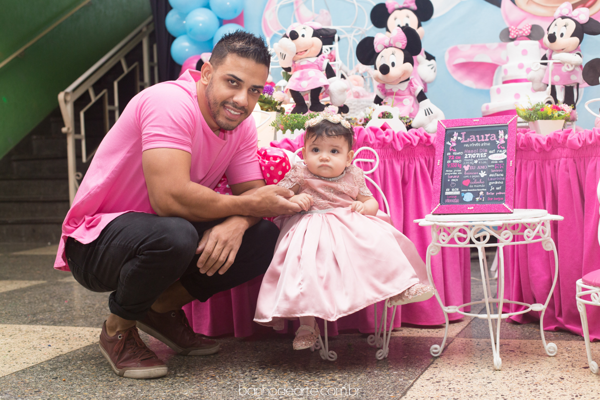 Aniversário Infantil Tema Minnie | Laura 1 ano
