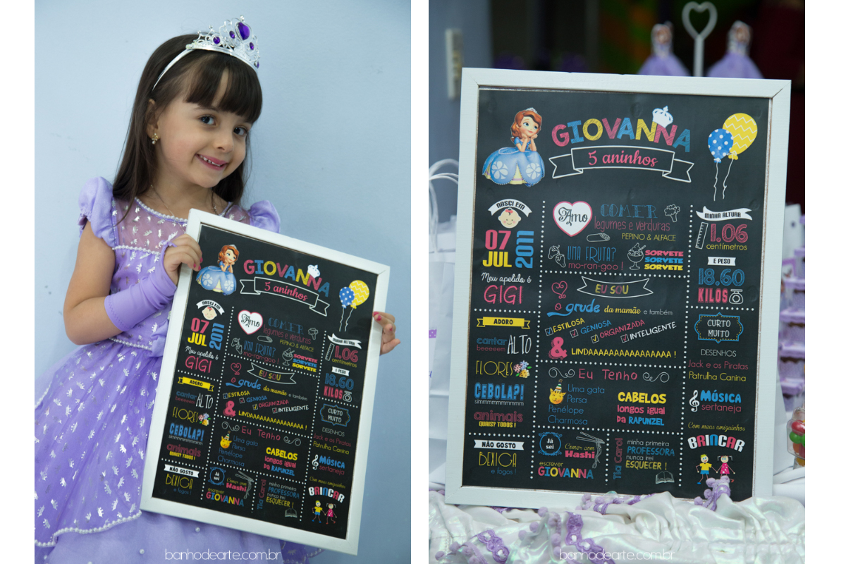 Aniversário Tema Princesa Sofia | Giovanna 5 anos
