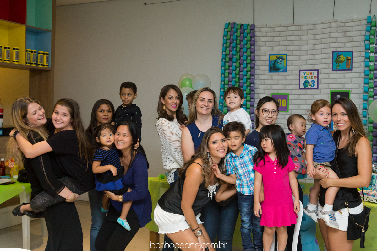 Tema Monstros S.A | Yuri Kenzo 3 anos fotografado por Banho de Arte