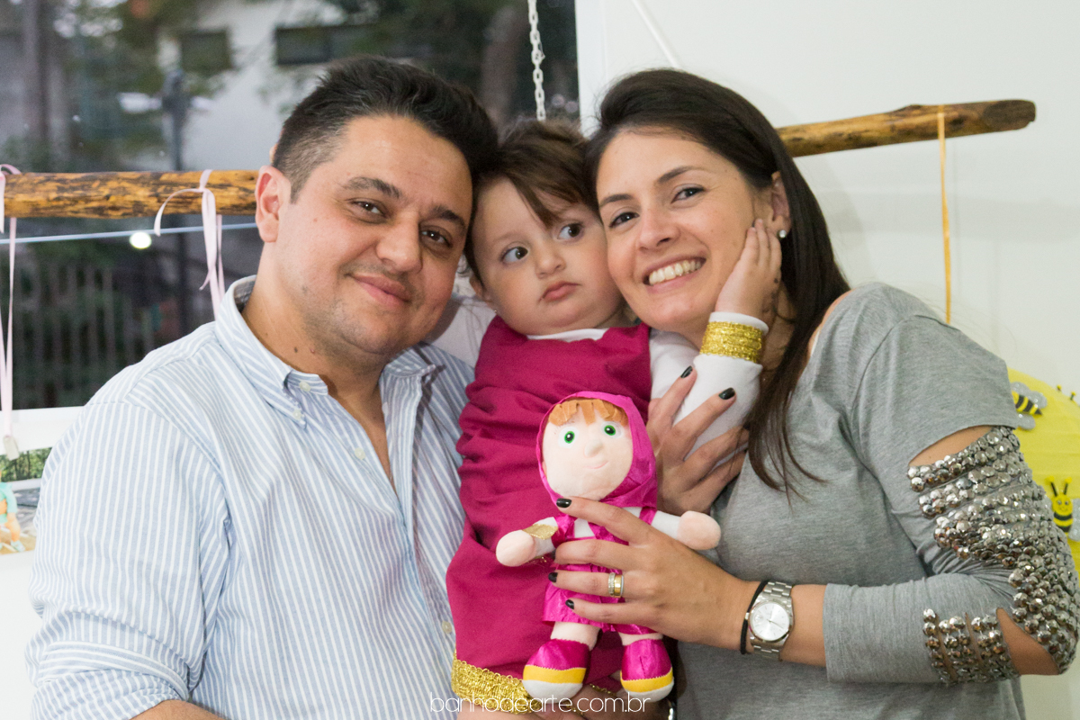 Festa tema Masha e o Urso - Aniversario Maria Fernanda 2 anos - Banho de Arte