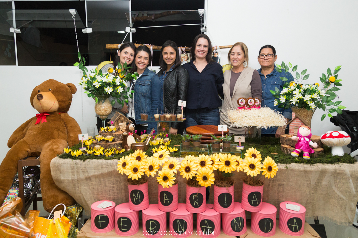 Festa tema Masha e o Urso - Aniversario Maria Fernanda 2 anos - Banho de Arte