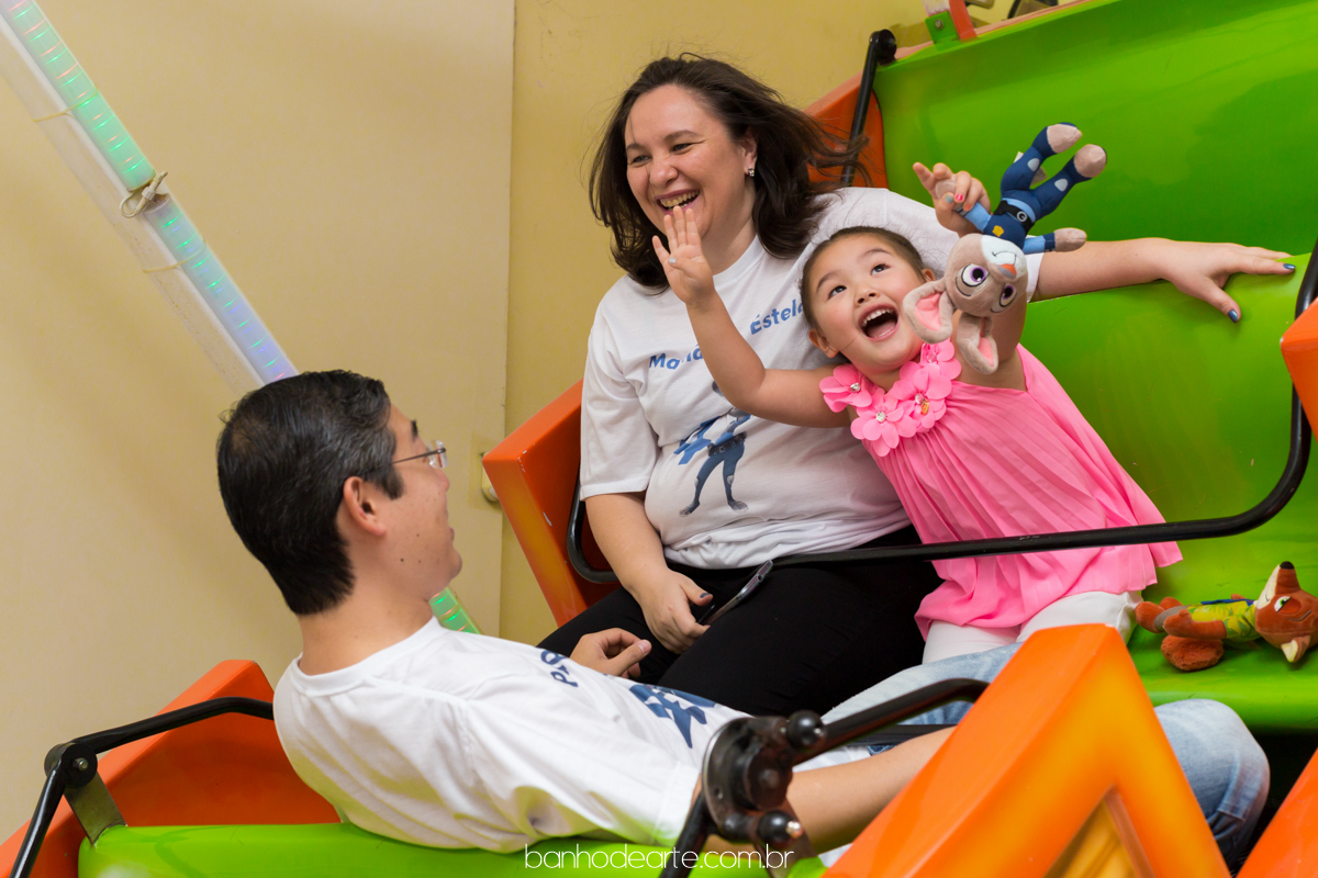 Aniversario de 4 anos da Estela com o tema Zootopia fotografado por Banho de Arte