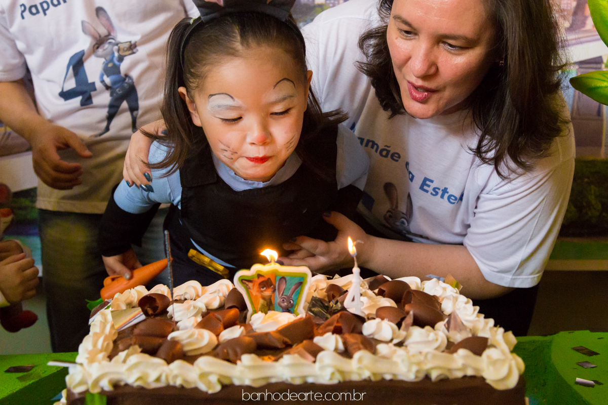 Aniversario de 4 anos da Estela com o tema Zootopia fotografado por Banho de Arte