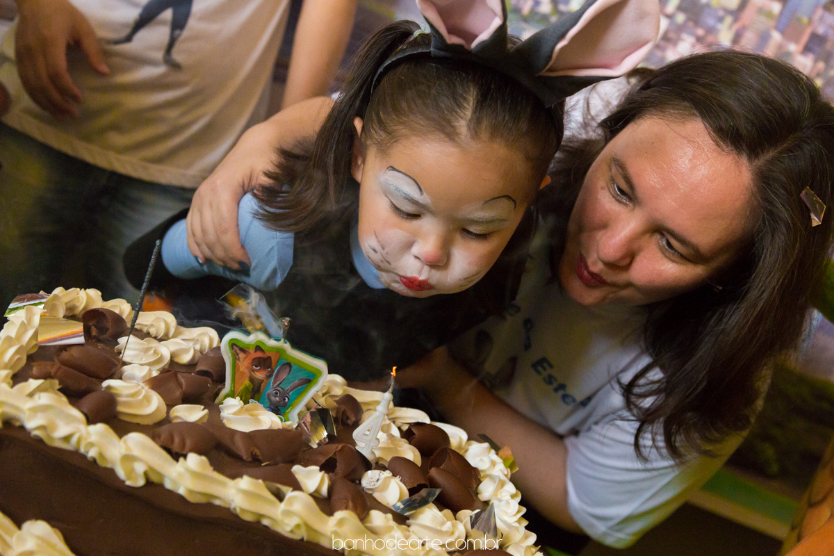 Aniversario de 4 anos da Estela com o tema Zootopia fotografado por Banho de Arte