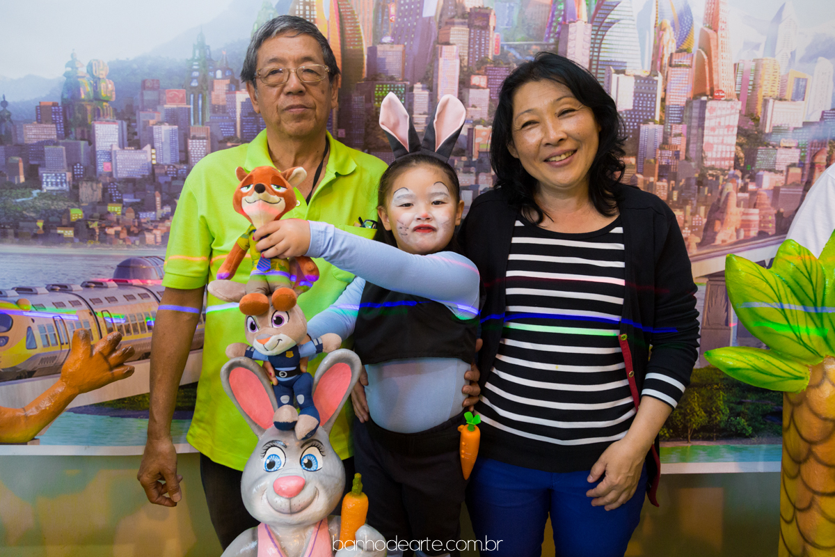 Aniversario de 4 anos da Estela com o tema Zootopia fotografado por Banho de Arte