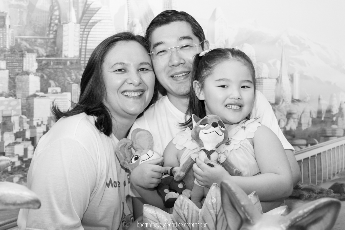 Aniversario de 4 anos da Estela com o tema Zootopia fotografado por Banho de Arte