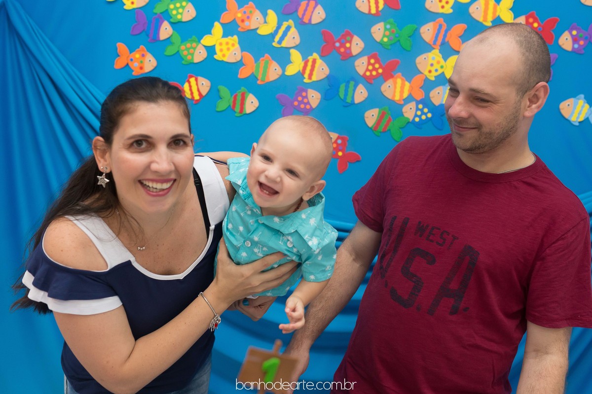 Aniversário do Gustavo 1 ano - tema Fundo do Mar