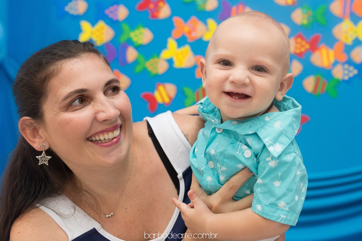 Aniversário do Gustavo 1 ano - tema Fundo do Mar